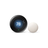 Nest GA05169-US Polished Obsidian 4th Generation Learning Thermostat with Temperature Sensor