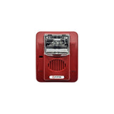 Potter HS-24WR Red Selectable Candela Wall Mount with Horn and Strobe