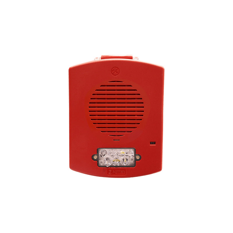 Potter PE-3RHS-FR Red PE Series Weatherproof Horn Strobe