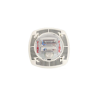 Potter SPKSTR-24WLPW Low-Profile Evacuation Speaker White Strobe