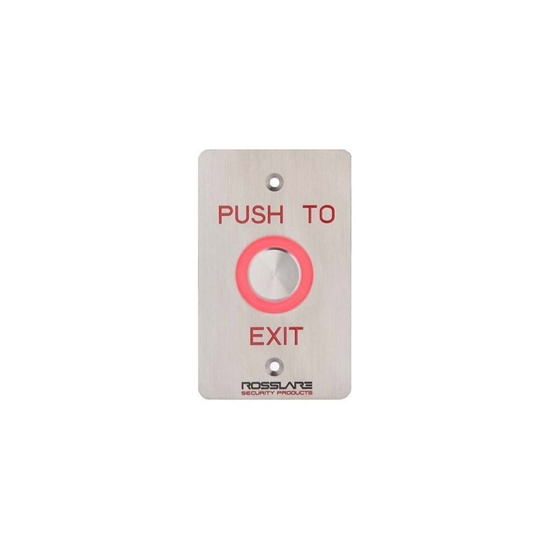 Rosslare EX-06EO Stainless Steel Flush Mount "Push to Exit" Analog Piezoelectric REX Switch with Toggle Option
