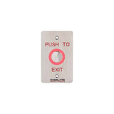 Rosslare EX-06EO Stainless Steel Flush Mount "Push to Exit" Analog Piezoelectric REX Switch with Toggle Option