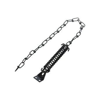 S. Parker B65000 Zinc Plated Polybag Spring Chain Door Stop