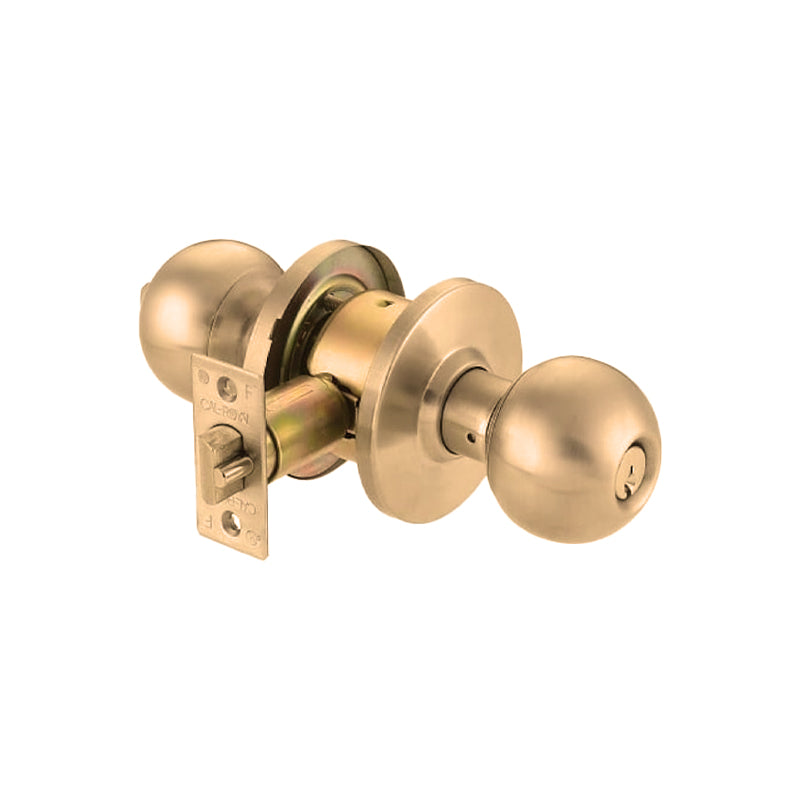 S. Parker B9160D03E Polished Brass Cylinder Storeroom Lock