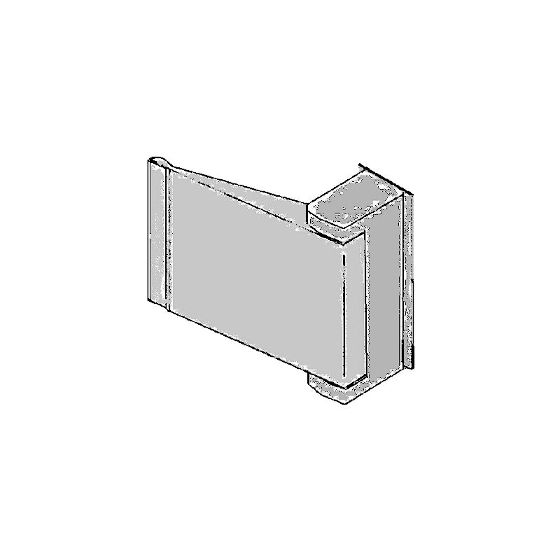 S. Parker PUSH6201ALL Aluminum Push-to-Left Storefront Hardware Paddle