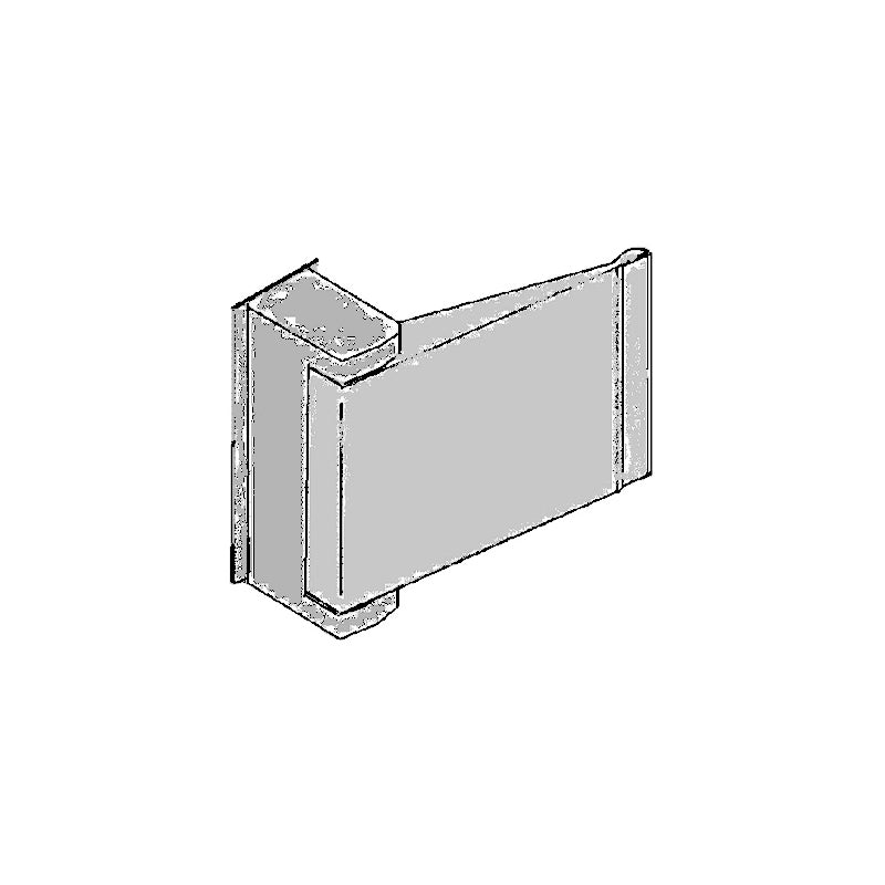 S. Parker PUSH6201ALR Aluminum Push-to-Right Storefront Hardware Paddle
