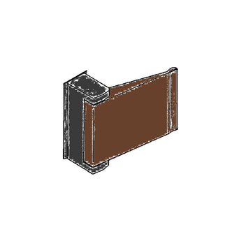 S. Parker PUSH6201DURR Duranodic Push-to-Right Storefront Hardware Paddle