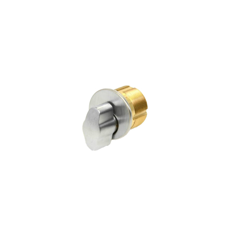S. Parker SBTR1310626 Solid Brass Dull Chrome Finish 1-inch Thumbturn Mortise Cylinder