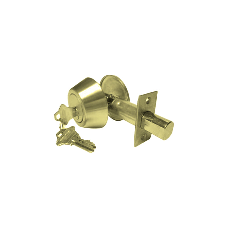 S. Parker 92160PBKD Polished Brass Heavy Duty Single Cylinder
