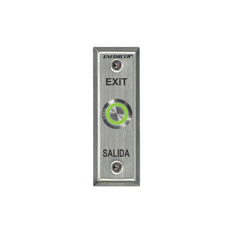 Seco-Larm SD-7175SGEX1Q Slimline Multicolor Illuminated Vandal-Resistant Request-to-Exit Plate