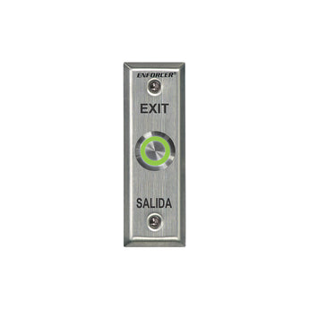 Seco-Larm SD-7175SGEX1Q Slimline Multicolor Illuminated Vandal-Resistant Request-to-Exit Plate