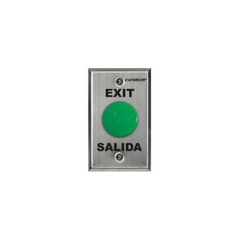 Seco-Larm SD-7213-GSP Single-gang Slimline Green Request-to-Exit Plate with Pneumatic Timer