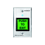 Seco-Larm SD-8202GT-PEQ Green 2-inch Square Button RF Wireless Request-to-Exit Plate