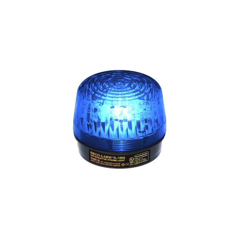 Seco-Larm SL-126Q/B Blue 6-12VDC Xenon Tube Strobe Light