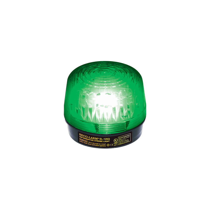 Seco-Larm SL-126Q/G Green 6-12VDC Xenon Tube Strobe Light