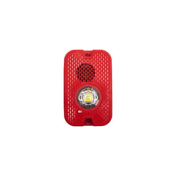System Sensor P2GRKLED Red L-Series Outdoor Compact Wall-Mounted Horn Strobe