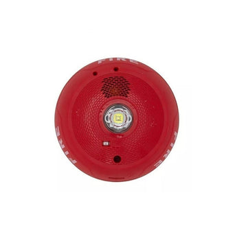 System Sensor PC2RLED Red L-Series 2-Wire Ceiling Mount Horn Strobe with LED