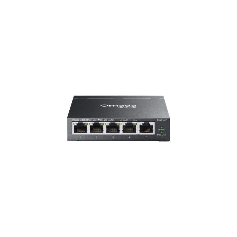 TP-Link ES205GP Omada 5-Port Gigabit Easy Managed Switch with 4-Port PoE+