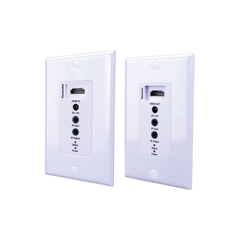Vanco EVWP2006 HDMI Over Single Cat5e/Cat6 Cable Wall Plate Extender With PoE