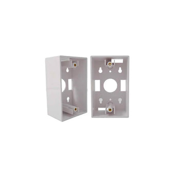 Vertical Cable 022-118WH White Single-Gang Junction Box