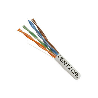 Vertical Cable 054-450WH White 1000-Foot Cat5e UTP Solid 8-Conductor Cable