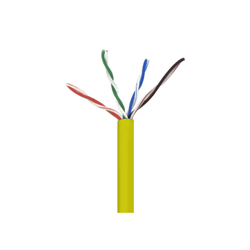 Wavenet 5E04UPYL4Y Yellow 1000-Foot CAT5e CMP Plenum Cable