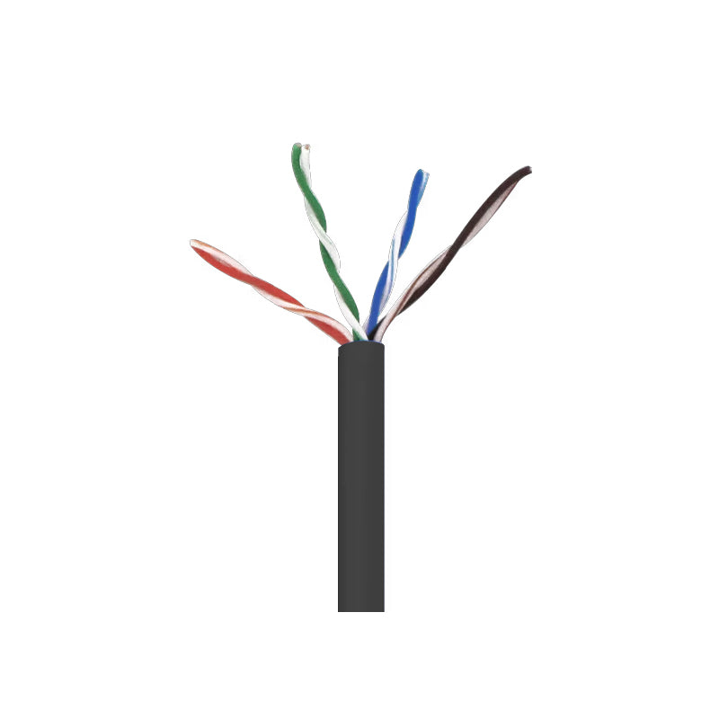 Wavenet 5E04URBK4 Black 1000-Foot CAT5E UTP CMR Riser Cable
