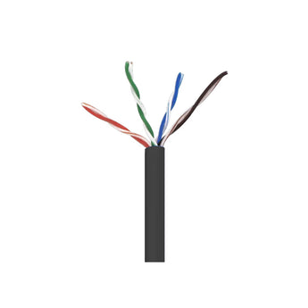 Wavenet 5E04URBK4 Black 1000-Foot CAT5E UTP CMR Riser Cable