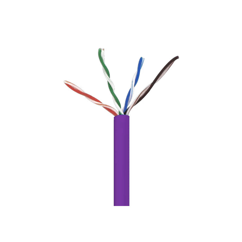 Wavenet 5E04URPR4 Purple 1000-Foot CAT5E UTP CMR Riser Cable