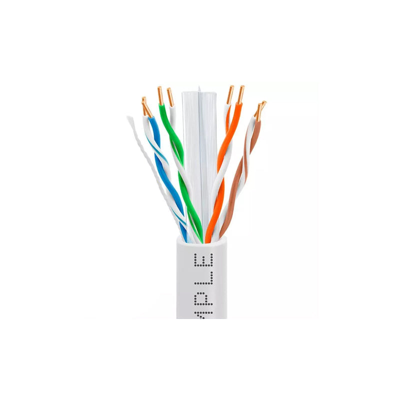 Wavenet 6E04UPSPLSWH4 White 1000-Foot CAT6 Plenum Cable with No Spline