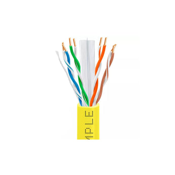Wavenet 6E04UPSPLSYL4 Yellow 1000-Foot CAT6 Plenum Cable with No Spline