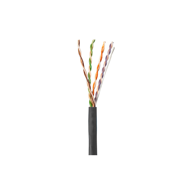 Wavenet 6E04URBK4 Black 1000-Foot CAT6 23AWG 4PR 600MHZ CMR Riser Cable