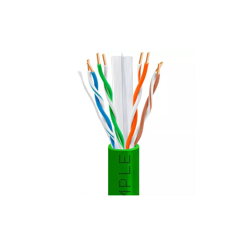 Wavenet 6E04URGN3 Green 1000-Foot CAT6 CMR Cable
