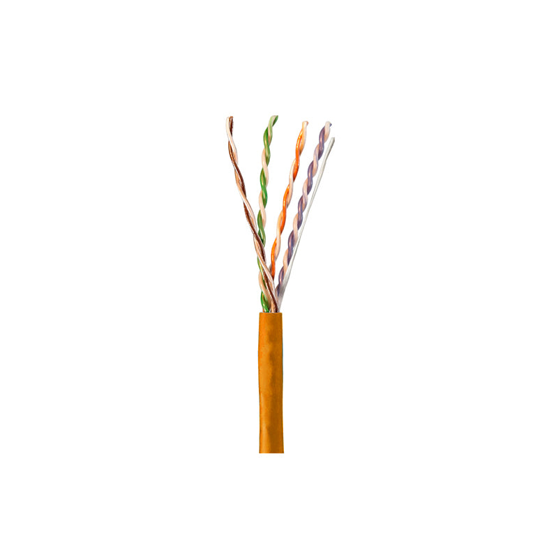 Wavenet 6E04UROR4 Orange 1000-Foot CAT6 23AWG 4PR 600MHZ CMR Riser Cable