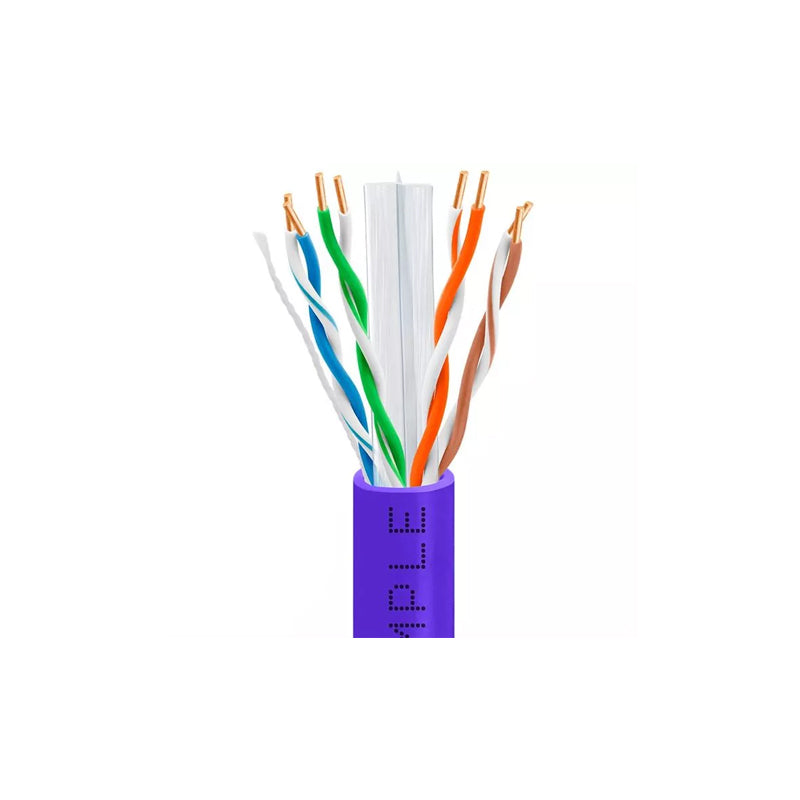 Wavenet 6E04URPR3 Purple 1000-Foot CAT6 CMR Cable