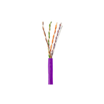 Wavenet 6E04URPR4 Purple 1000-Foot CAT6 23AWG 4PR 600MHZ CMR Riser Cable