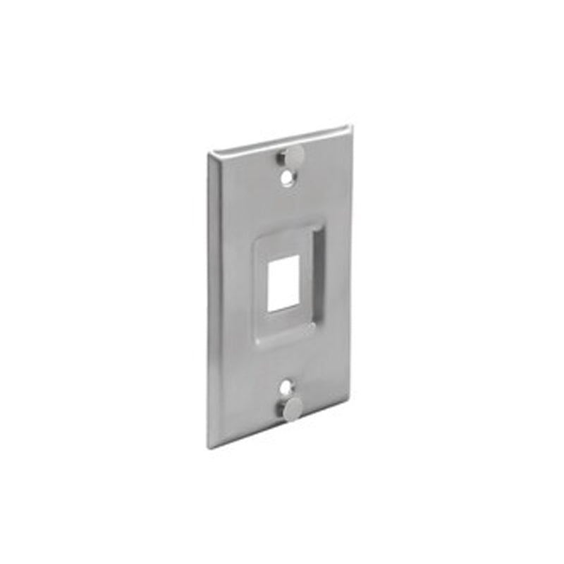 Wavenet WPP01SS  1-Port Single Gang Stainless Steel Wall Plate
