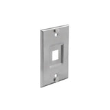 Wavenet WPP01SS  1-Port Single Gang Stainless Steel Wall Plate