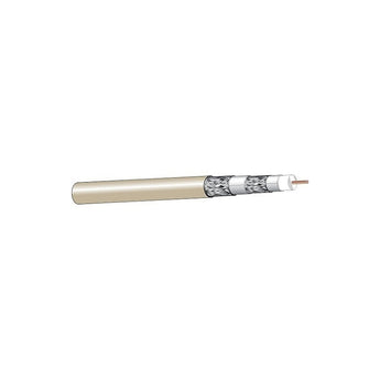 West Penn 256300IV1000 Ivory 1000-Foot RG-6 Quad-Shielded Coaxial Cable