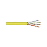 West Penn 4245EZYE1000 Yellow 1000-foot 24/4 AWG CAT6 UTP Solid BC Cable