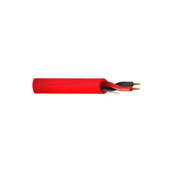 West Penn 60980BRD1000	Red 1000-Foot 1P 18/2 Solid Unshielded Plenum Fire Alarm Cable