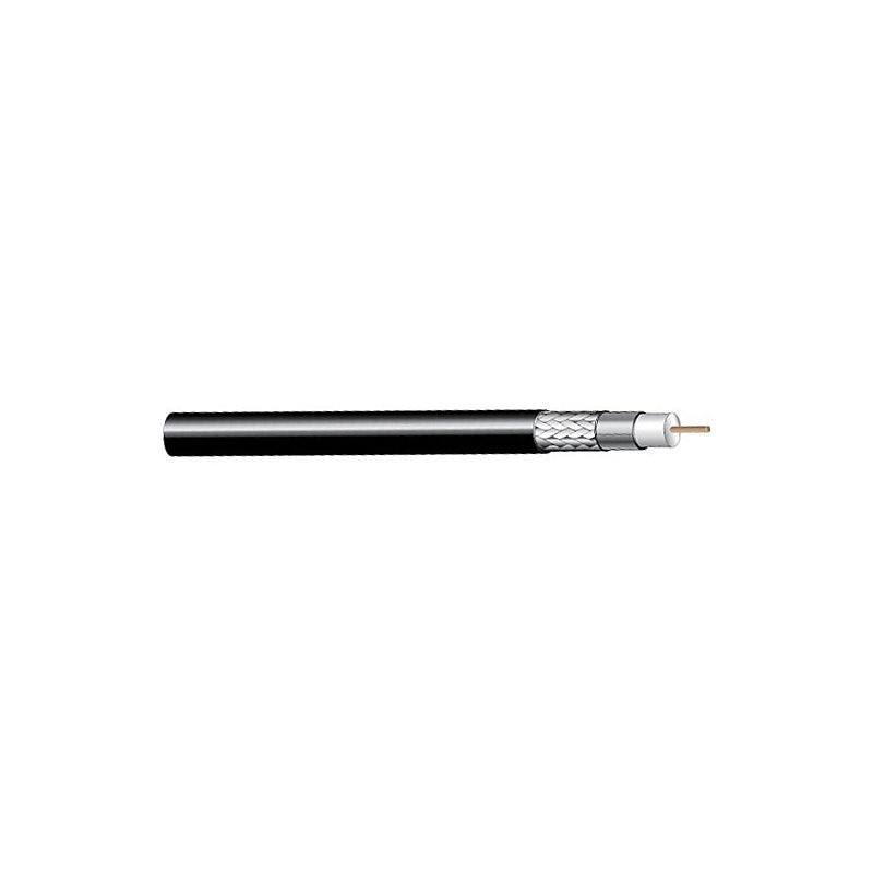 West Penn 6100EZBK1000 Black 1000-Foot RG6 8G CSS 100/60 PVC Coaxial Cable