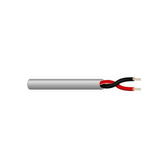 West Penn 25225BGY1000 Gray 1000-Foot Unshielded 16AWG 2-Conductor Stranded Plenum Audio Cable