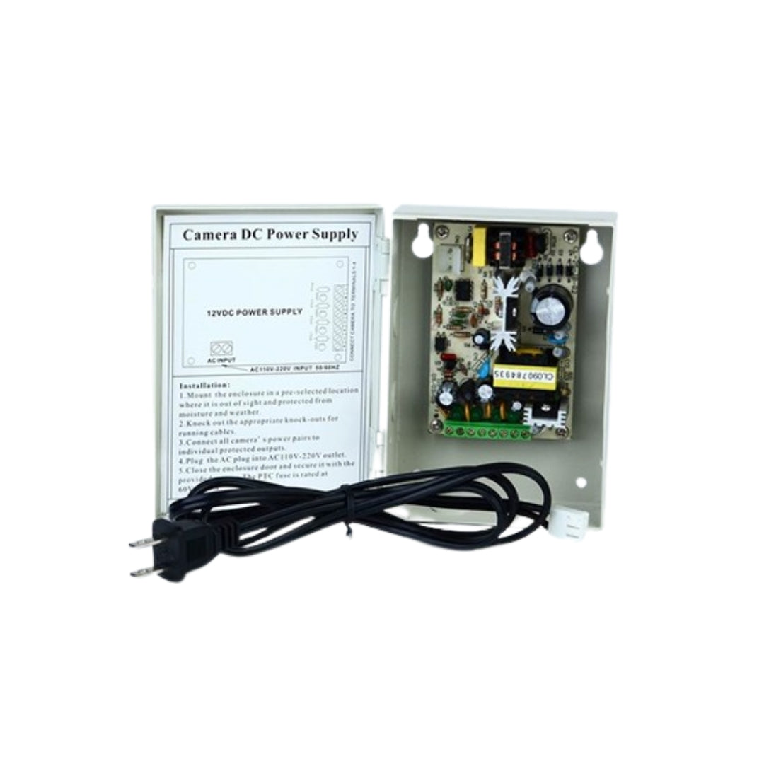 Winic W-12VDC-4P/2A UL 12VDC/2Amps 4 PTC Output CCTV Distributed Power Supply