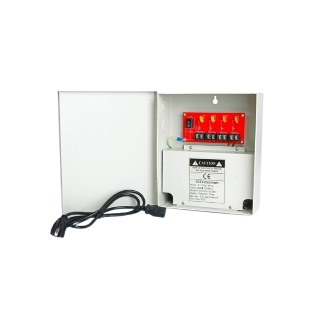 Winic W-12VDC-4P/5A 12VDC 5Amps 4 PTC Output CCTV Distributed Power Supply